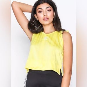Adidas Originals Fashion League Strappy Tank Top in Yellow